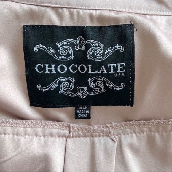 Blush Pink Utility Jacket (Chocolate) - Picture 4 of 4